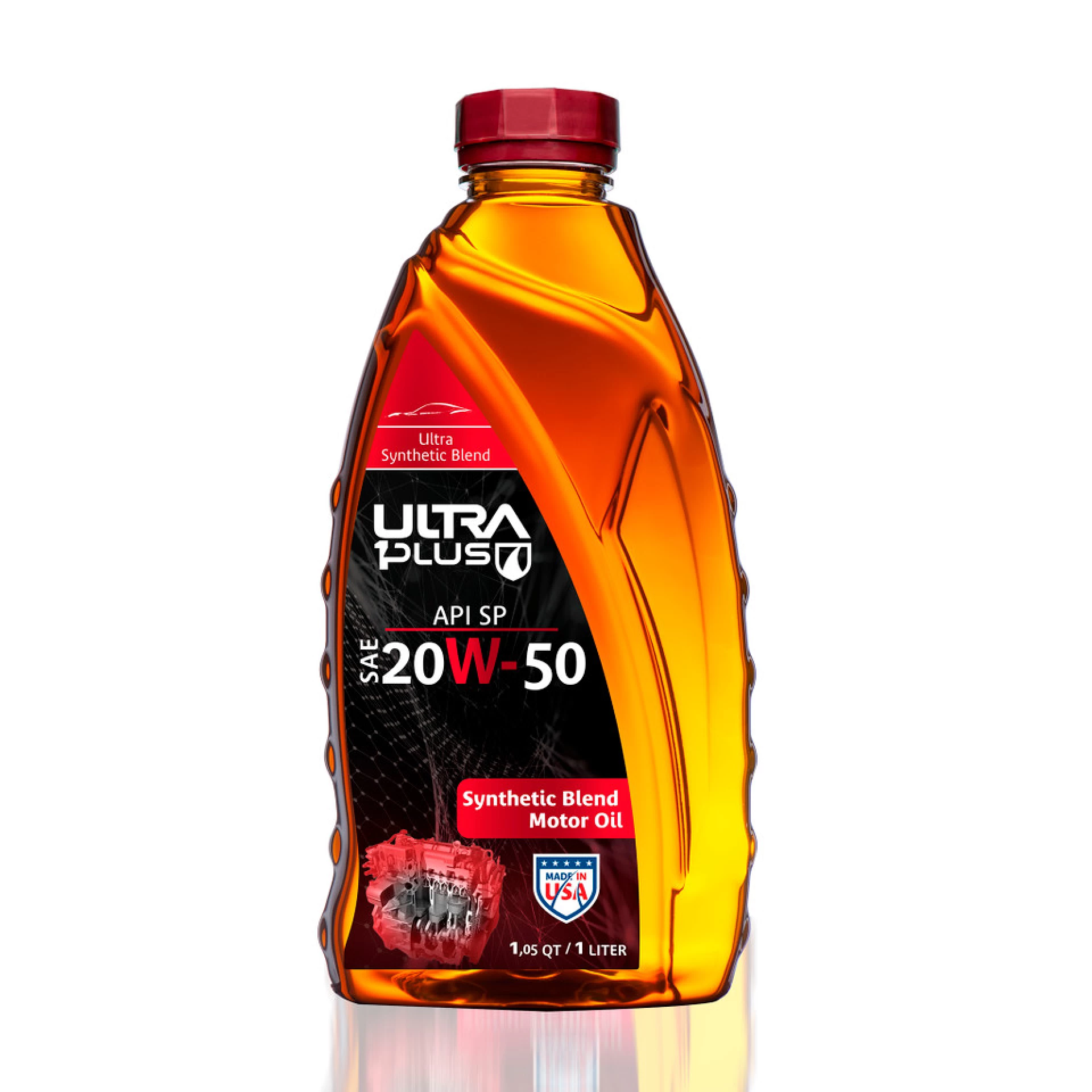 Ultra1PlusTM SAE 20W-50 aceite de mezcla sintética para motor, API SP